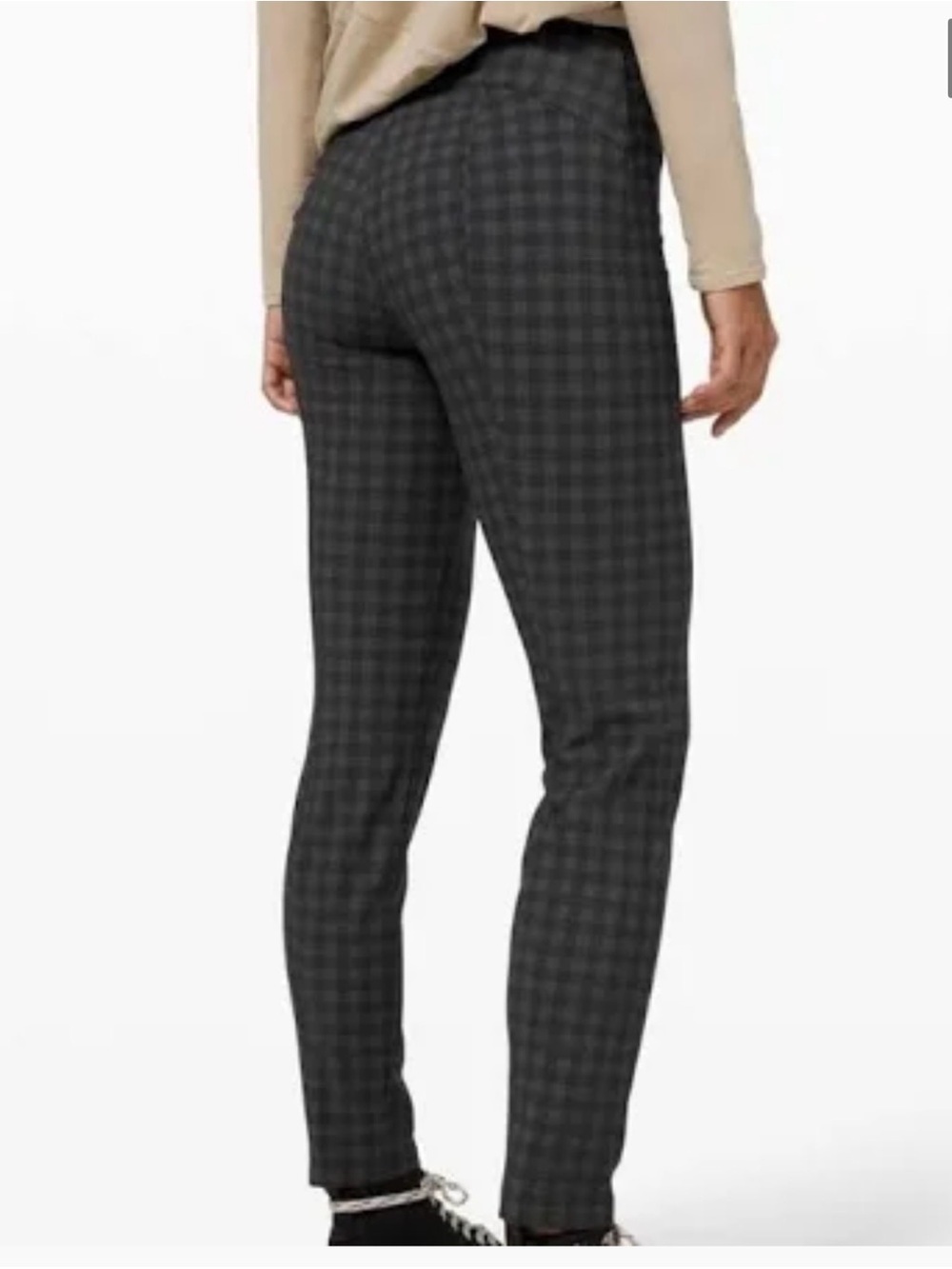 lululemon athletica Charcoal Plaid Slim Pants 0190